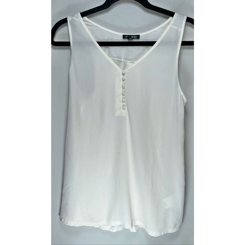 Express white tank top blouse size medium